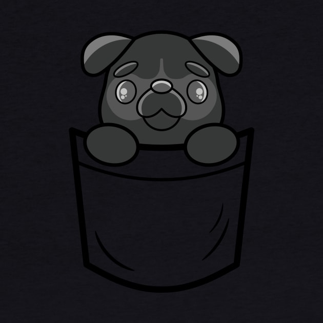 Pocket Pug 1 by RD Doodles